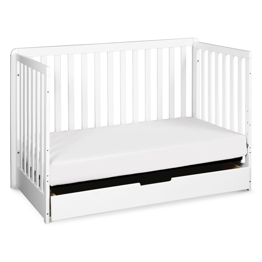 Couchette Convertible 4-en-1 Colby avec Tiroir Gigogne - Blanc-DaVinci-DVI-F11951W-CLÉMENT
