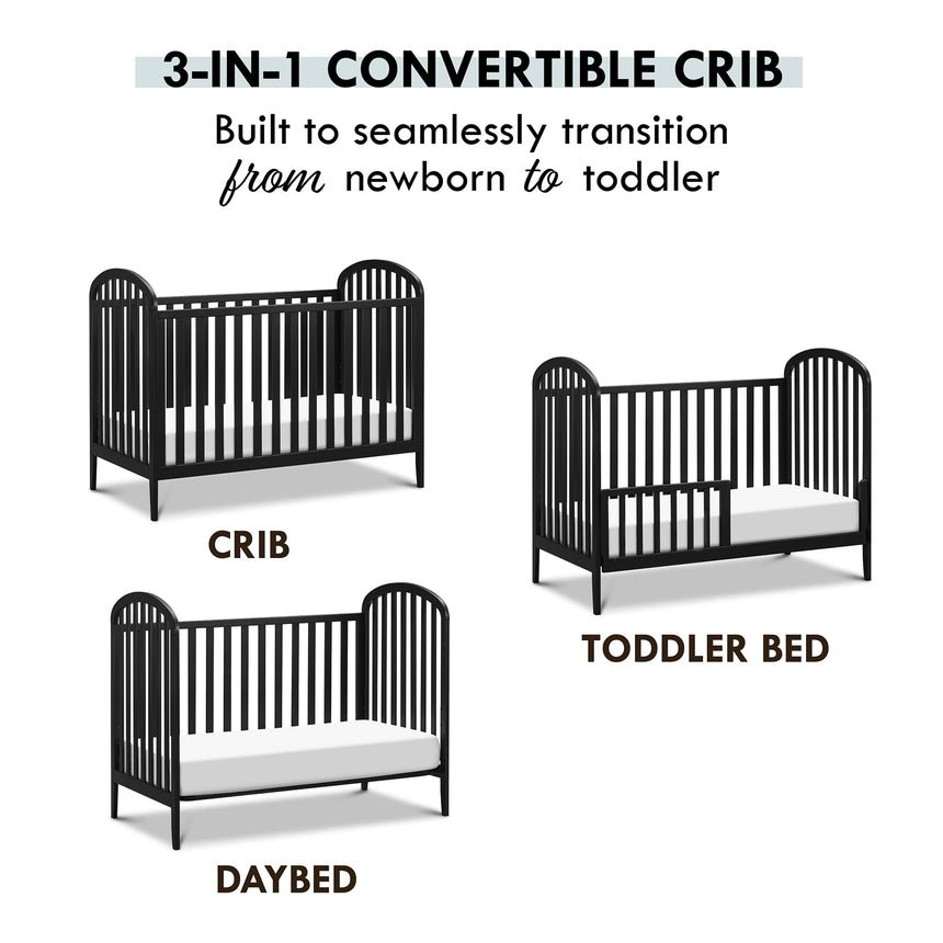 Couchette Convertible 3-en-1 Beau - Ébène-DaVinci-DVI-M23901E-CLÉMENT