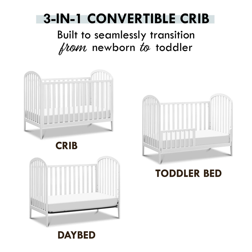 Couchette Convertible 3-en-1 Beau - Blanc-DaVinci-DVI-M23901W-CLÉMENT