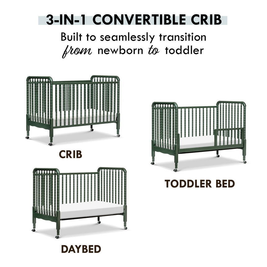 Couchette Convertible 3-en-1 Jenny Lind - Vert-DaVinci-DVI-M7391FRGR-CLÉMENT