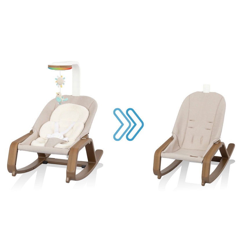 Siège Berçant Lyra 2-en-1 - Café-Evenflo-EVO-BO100112516-CLÉMENT