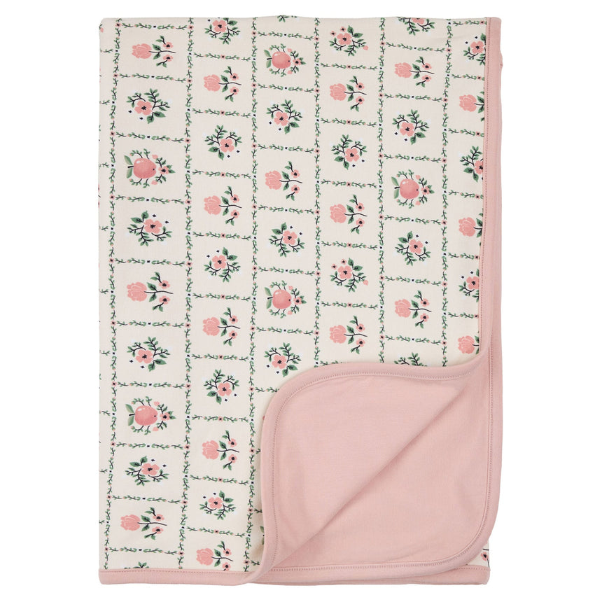 Couverture Fleurs Pommes-Firsts par Petit Lem-Beige-Bébé-FIT-26FGL33A04-CLÉMENT