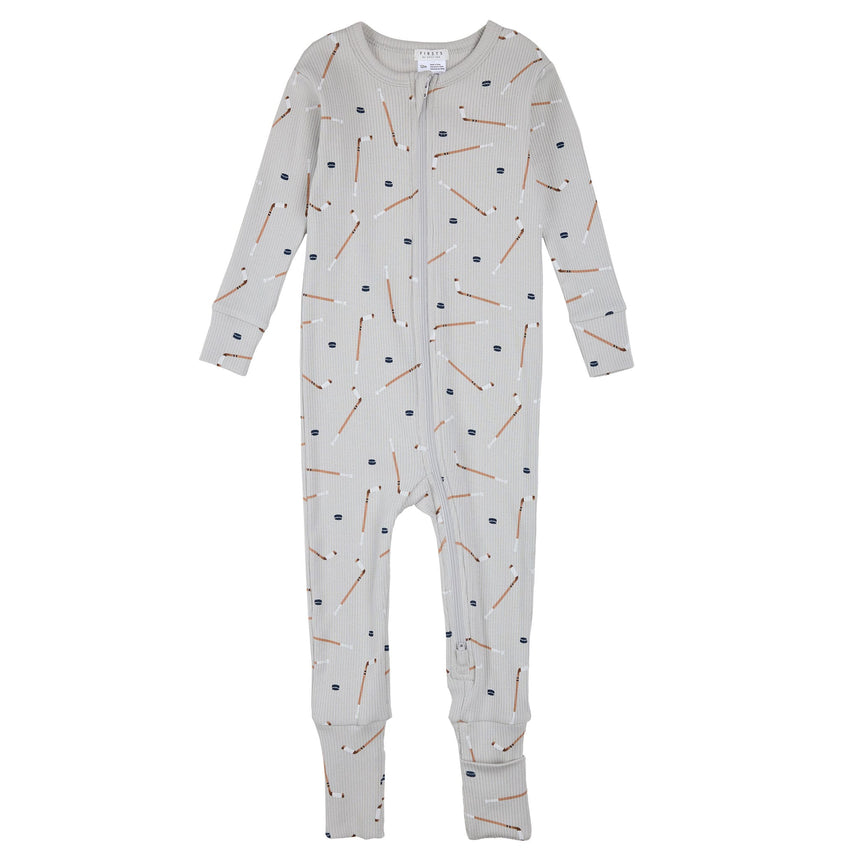 Pyjama Hockey 12-24mois-Firsts par Petit Lem-Gris-12 m-FIT-26FGL36Q19-CLÉMENT