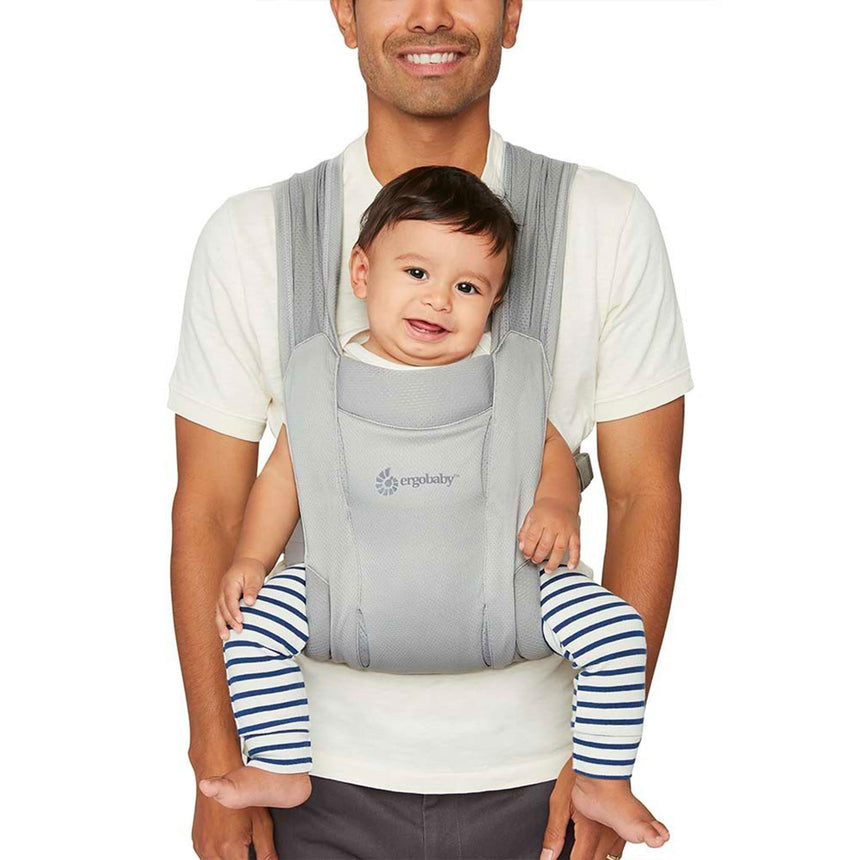 Porte-bébé Nouveau-Né Embrace Mesh - Gris Doux-Ergobaby-FUL-BCEMASAMGRY-CLÉMENT