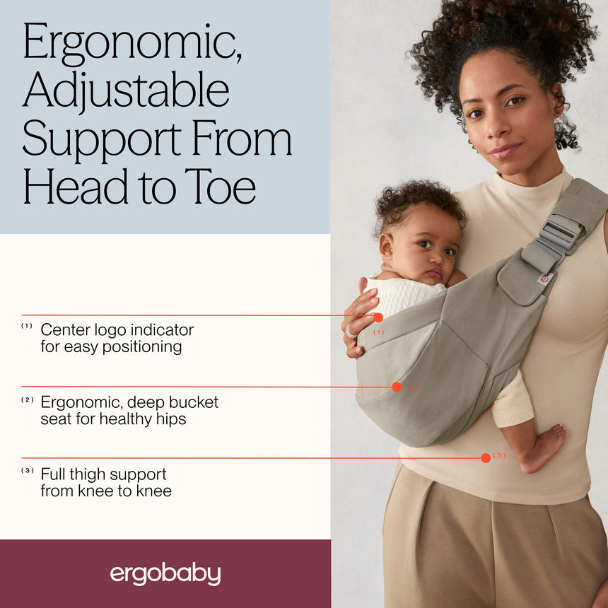Porte-bébé Upsie - Olive-Ergobaby-FUL-BCUPSLISFTOL-CLÉMENT