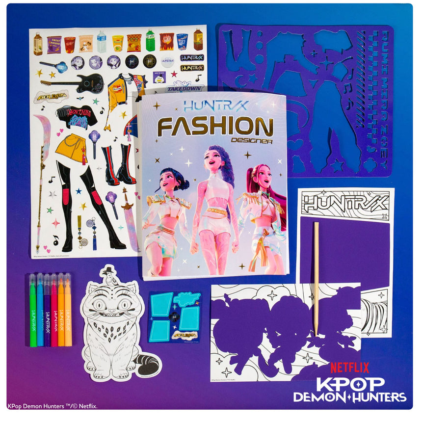 Ensemble Designer Styliste K-pop Demon Hunter-Groupe Ricochet-GRI-KPFD2490-CLÉMENT