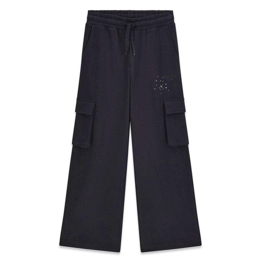 Pantalon Ouaté Évasé Cargo 7-14ans-Guess Kids-Noir-7-GUE-J6YB01K3919-CLÉMENT