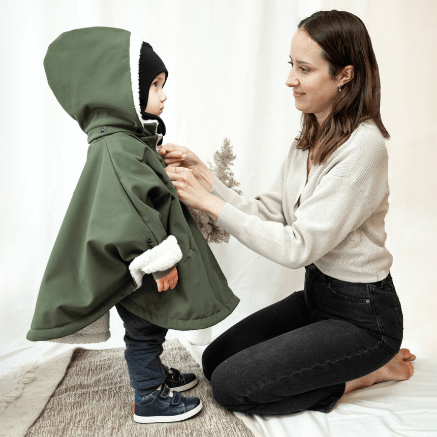 Housse pour Siège d'Auto Poncho 3en1 - Olive-Gustine-GUI-HOPON-OL-484-CLÉMENT