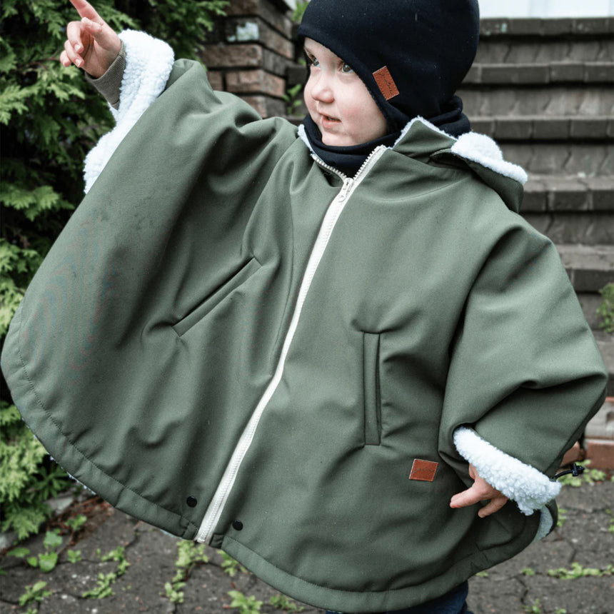 Housse pour Siège d'Auto Poncho 3en1 - Olive-Gustine-GUI-HOPON-OL-484-CLÉMENT