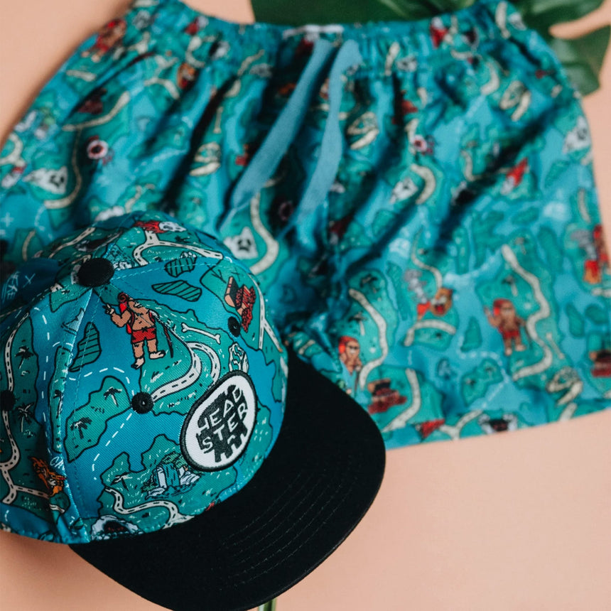 Maillot Short Carte Trésor2-12ans-Headster Kids-HED-SWBSCR26G1-CLÉMENT