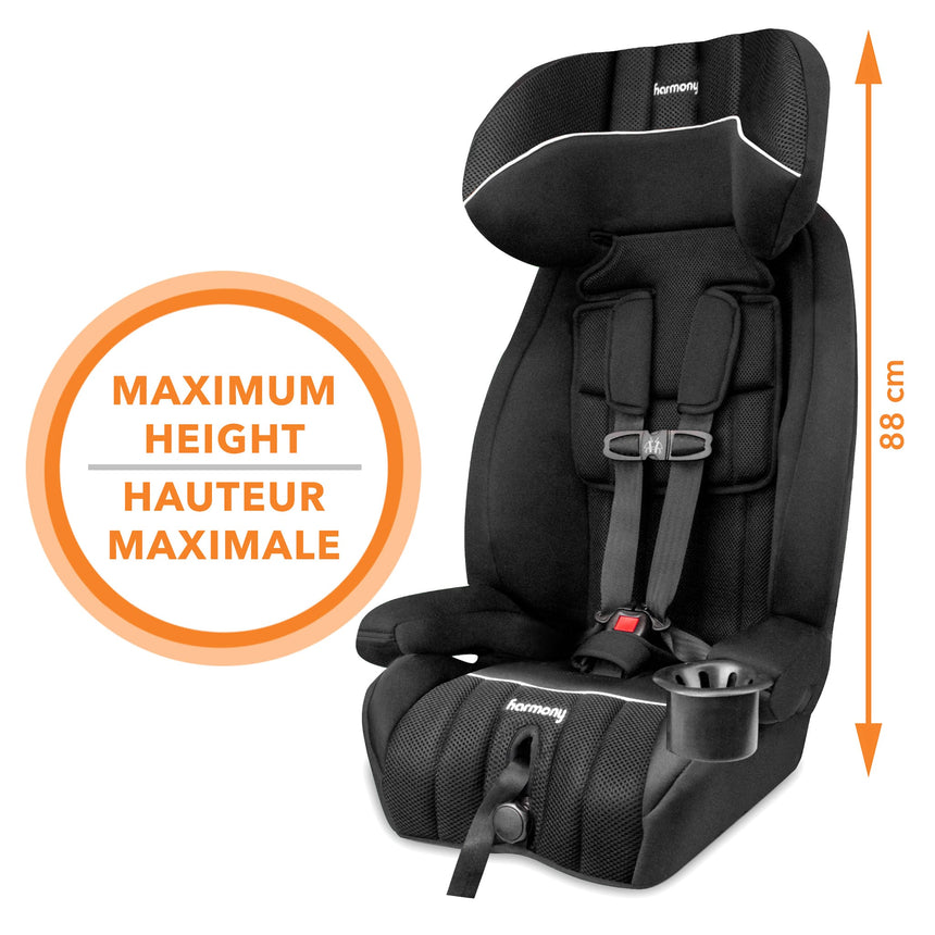 Defender 360 MAX SIP Siège Auto de Luxe Combinaison 3-en-1 - Noir-Harmony-HMY-0302039BLK-CLÉMENT