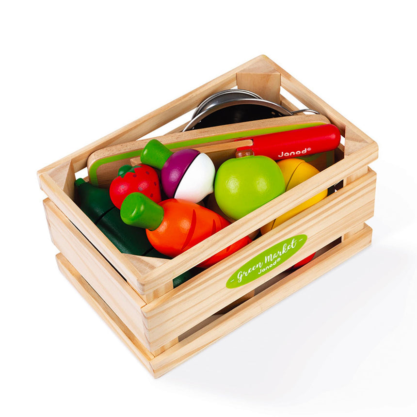 Ensemble De Fruits Et Légumes à Découper-Janod-JAD-J06607-CLÉMENT