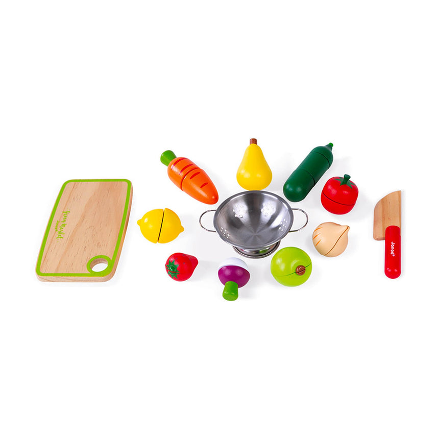 Ensemble De Fruits Et Légumes à Découper-Janod-JAD-J06607-CLÉMENT