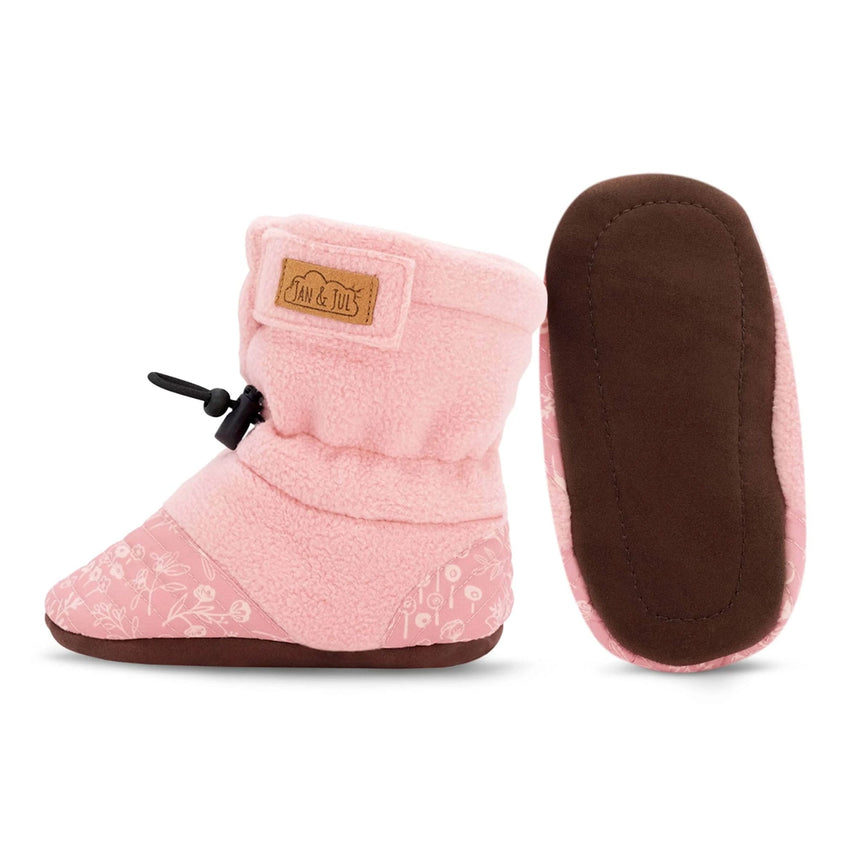 Chausson Stay-Put Fleurs 3-24mois-Jan n Jul-JAJ-BSA-PFL-CLÉMENT