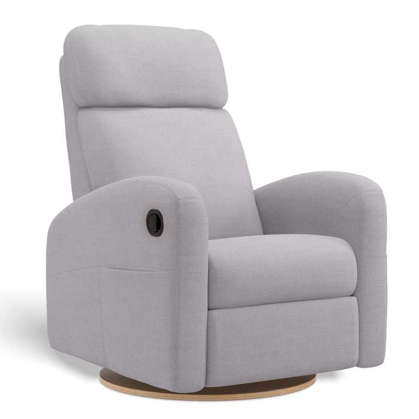 Fauteuil Berçant Inclinable Pivotant Hailey - Como Dove Grey-Jaymar BB-JAM-523-COMO-61-CLÉMENT