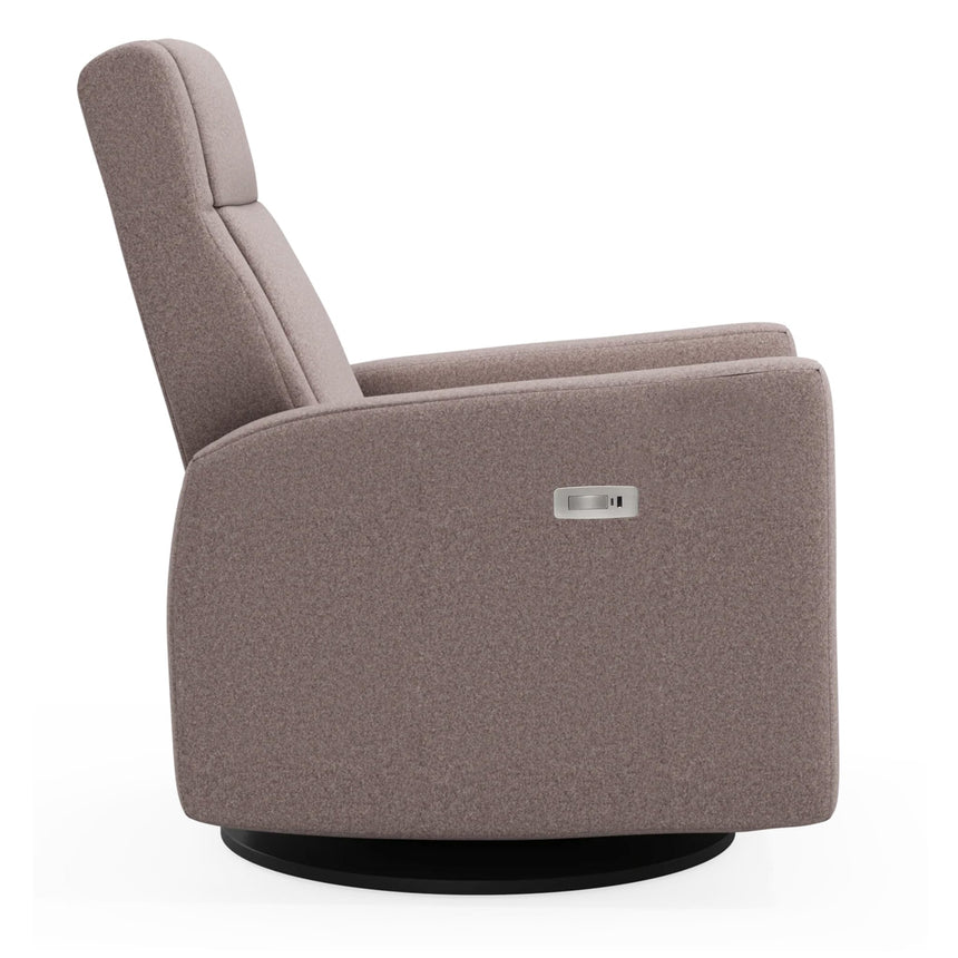 Fauteuil Berçant et Pivotant Nelly - Arlo Beige avec Mécanisme Électrique-Jaymar BB-JAM-525-ARLO-96-CLÉMENT