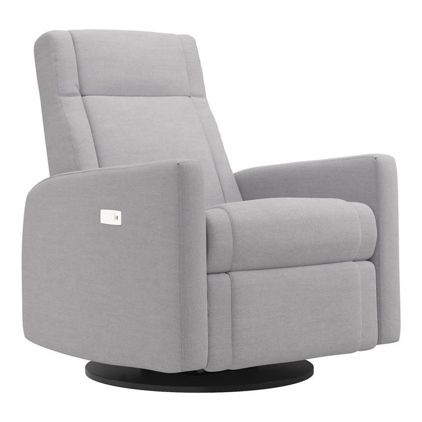 Grand Fauteuil Berçant et Pivotant Nelly avec Mécanisme Électrique - Como Dove Grey-Jaymar BB-JAM-525295COMO61-CLÉMENT