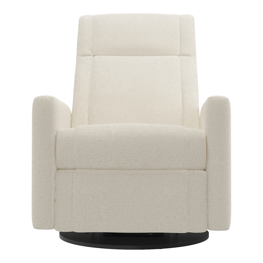 Grand Fauteuil Berçant et Pivotant Nelly avec Mécanisme Électrique - Henequen (Tissu anti-tache)-Jaymar BB-JAM-525295HENE01-CLÉMENT