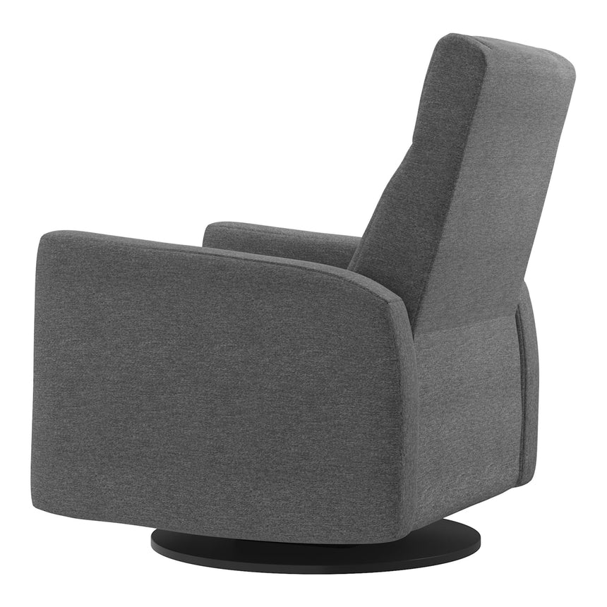 Grand Fauteuil Berçant et Pivotant Nelly avec Mécanisme Électrique - Nexus Charcoal-Jaymar BB-JAM-525295NEXU59-CLÉMENT