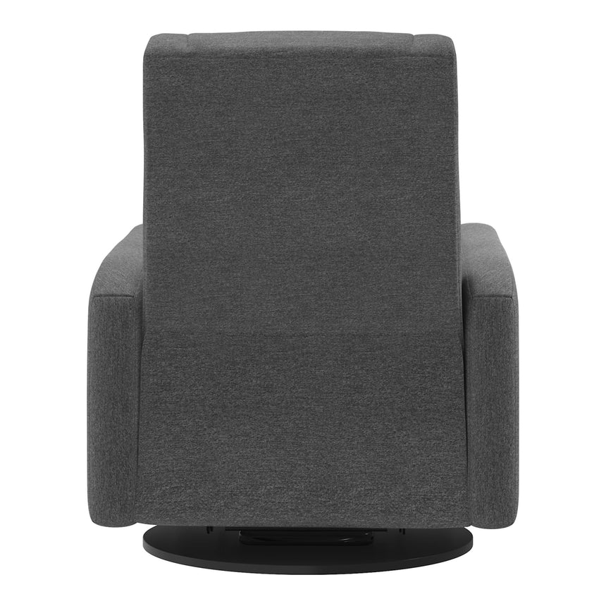Grand Fauteuil Berçant et Pivotant Nelly avec Mécanisme Électrique - Nexus Charcoal-Jaymar BB-JAM-525295NEXU59-CLÉMENT