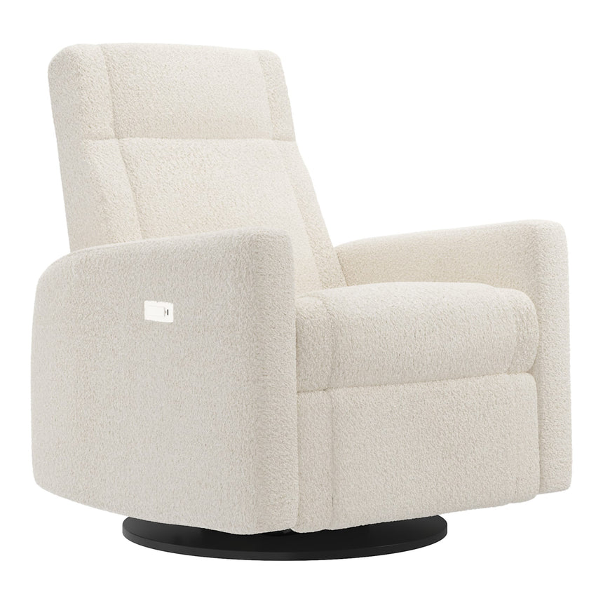 Grand Fauteuil Berçant et Pivotant Nelly avec Mécanisme Électrique - Puppy Pearl-Jaymar BB-JAM-525295PUPP11-CLÉMENT