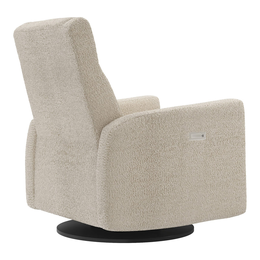 Grand Fauteuil Berçant et Pivotant Nelly avec Mécanisme Électrique - Puppy Sand-Jaymar BB-JAM-525295PUPP14-CLÉMENT