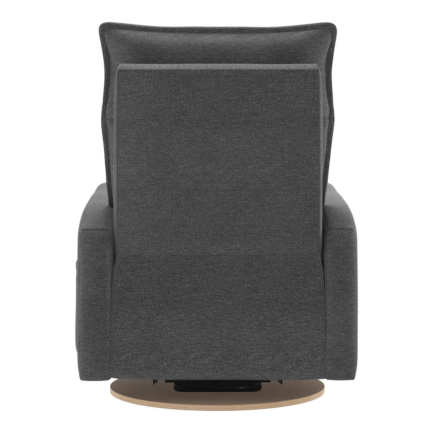 Grand Fauteuil Berçant et Pivotant Arya avec Mécanisme Électrique - Nexus Charcoal-Jaymar BB-JAM-526295NEXU59-CLÉMENT