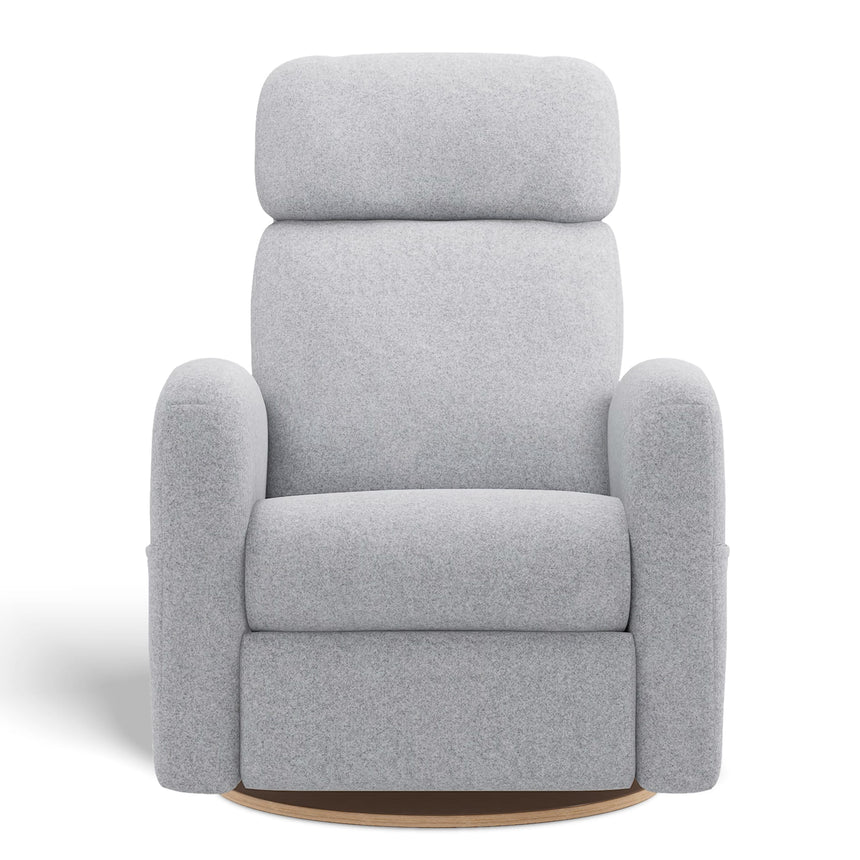 Fauteuil Berçant Inclinable Pivotant Hailey Arlo Heather Silver avec Mécanisme Électrique-Jaymar BB-JAM-527-ARLO-57-CLÉMENT