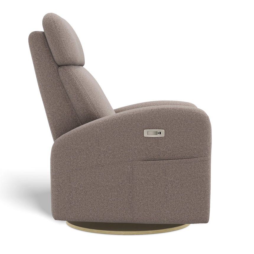 Fauteuil Berçant Inclinable Pivotant Hailey Arlo Beige avec Mécanisme Électrique-Jaymar BB-JAM-527-ARLO-96-CLÉMENT