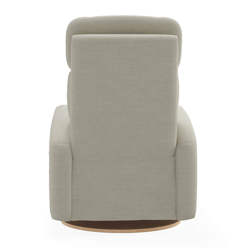 Fauteuil Berçant Inclinable Pivotant Hailey Como Sand avec Mécanisme Électrique-Jaymar BB-JAM-527-COMO-20-CLÉMENT