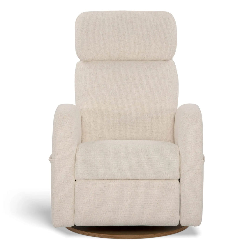 Fauteuil Berçant Inclinable Pivotant Hailey Henequen avec Mécanisme Électrique (Tissu anti-tache)-Jaymar BB-JAM-527-HENEQ-01-CLÉMENT
