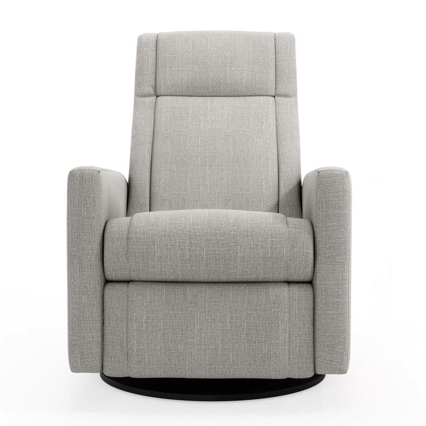Fauteuil Berçant et Pivotant Nelly - Nubia Silver / Noir-Jaymar BB-JAM-521-NUBIAS57-CLÉMENT