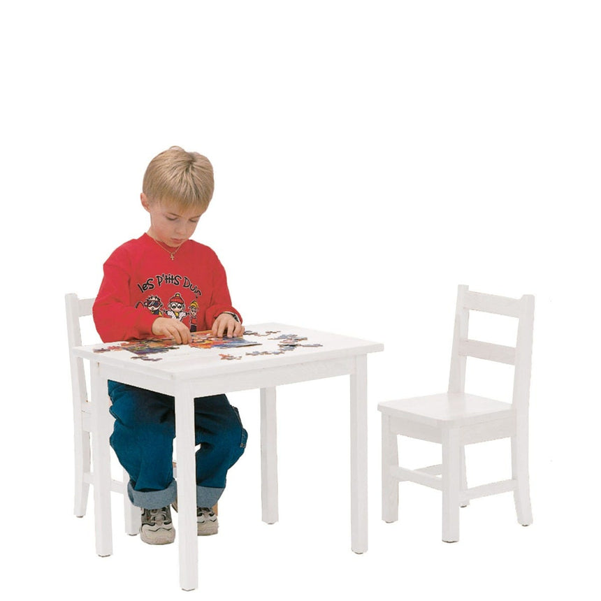 Table et Chaises en Bois - Blanc-JB Poitras-JBP-312-blanc-CLÉMENT