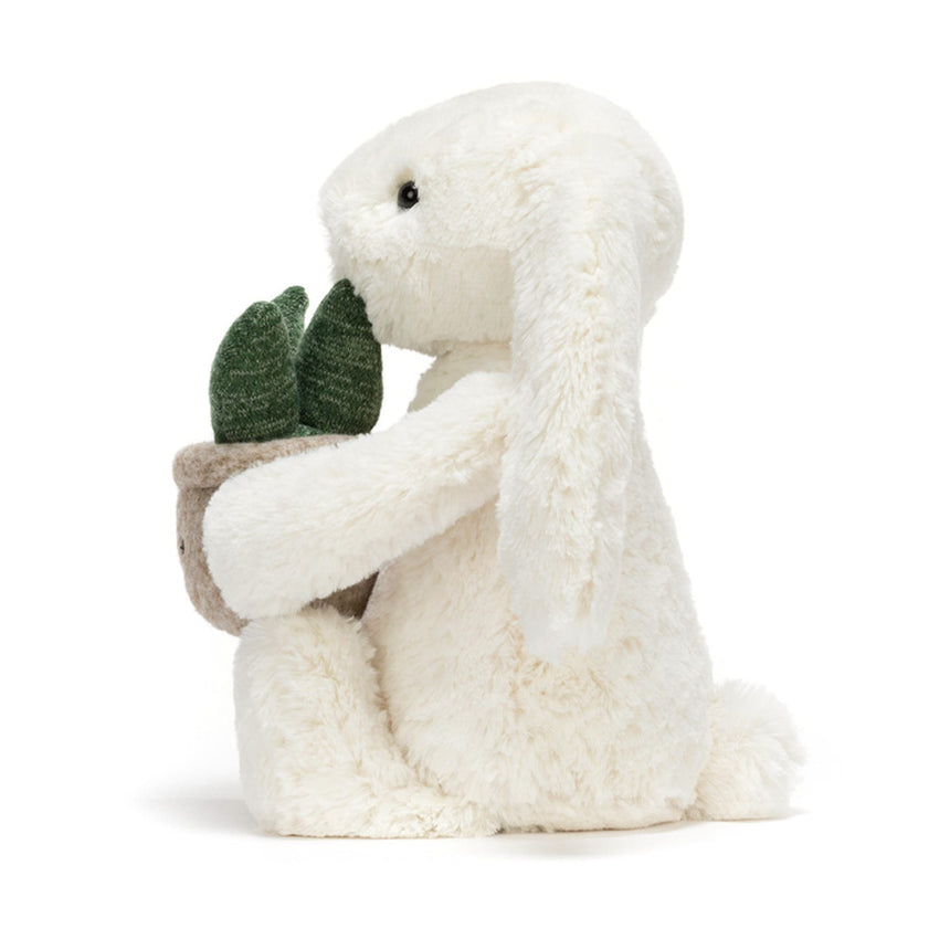 Lapin Crème Avec Plante-Jellycat-JLC-BB3PLA-CLÉMENT