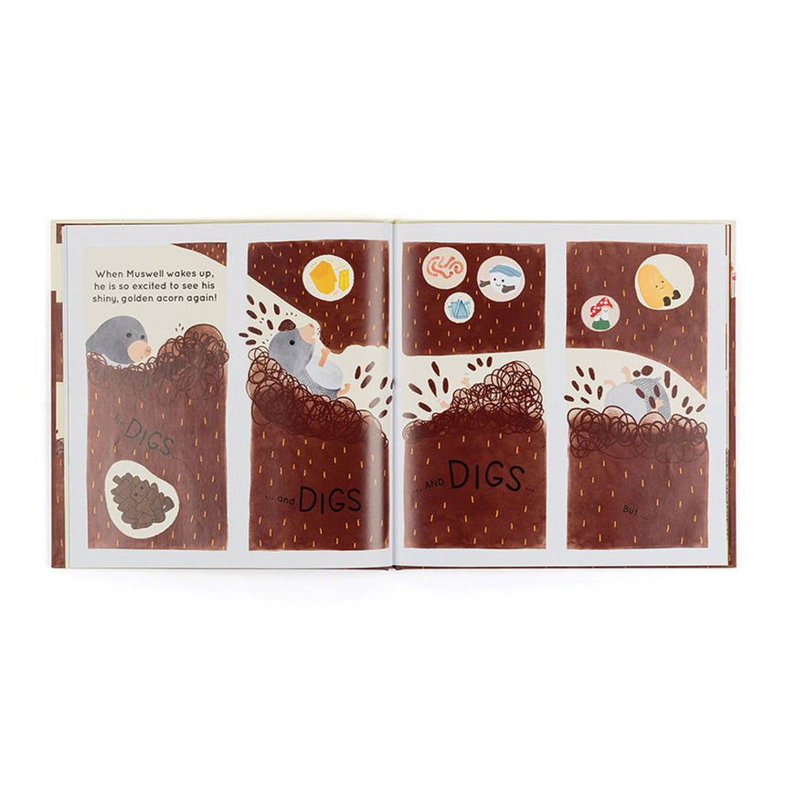 Muswell Mole and the Buried Treasure Book-Jellycat-JLC-BK4MUZ-CLÉMENT