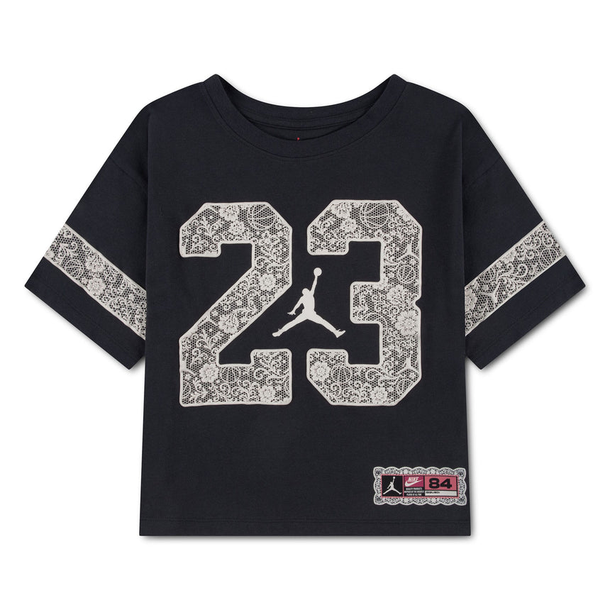 T-shirt Floral Lace 7-16ans-Jordan-Noir-S-JOR-45G053-G0T-CLÉMENT