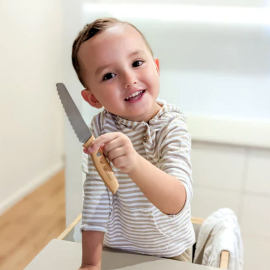Couteau de Sécurité pour Enfants Kiddikutter avec Manche en Bois-Kiddikutter-KDD-KK-W-CLÉMENT