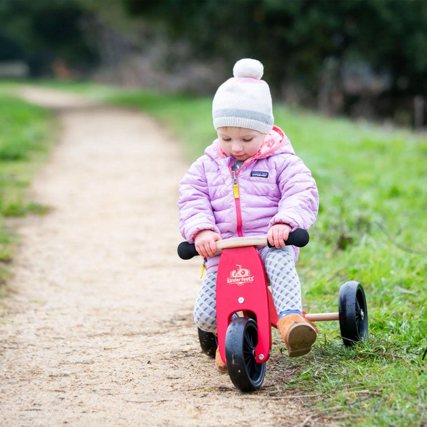 Vélo d'Équilibre 2 en 1 Tiny Tot - Rouge-Kinderfeets-KDF-KDF-03623-CLÉMENT