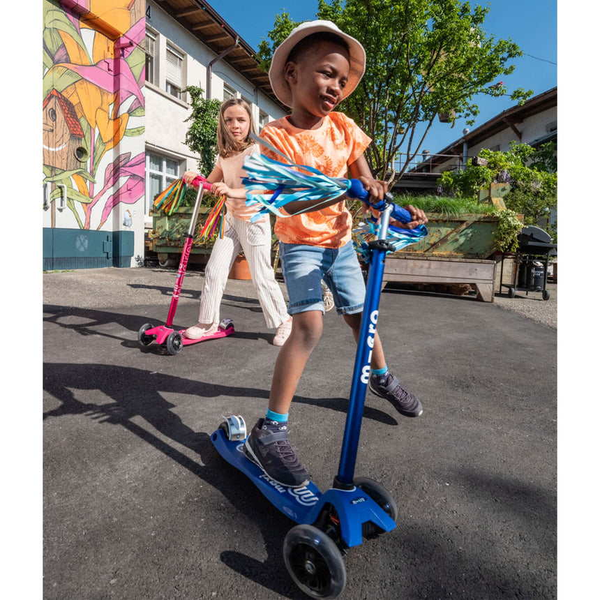 Trottinette LED Maxi MICRO Deluxe - Bleu / Blanc-Micro-KIB-MMD132-CLÉMENT
