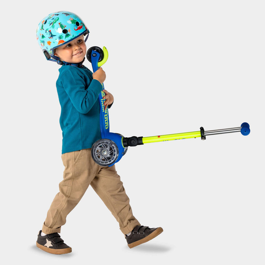 Trottinette Mini Pliable Del - Jaune Néon / Bleu-Micro-KIB-MMD240-CLÉMENT
