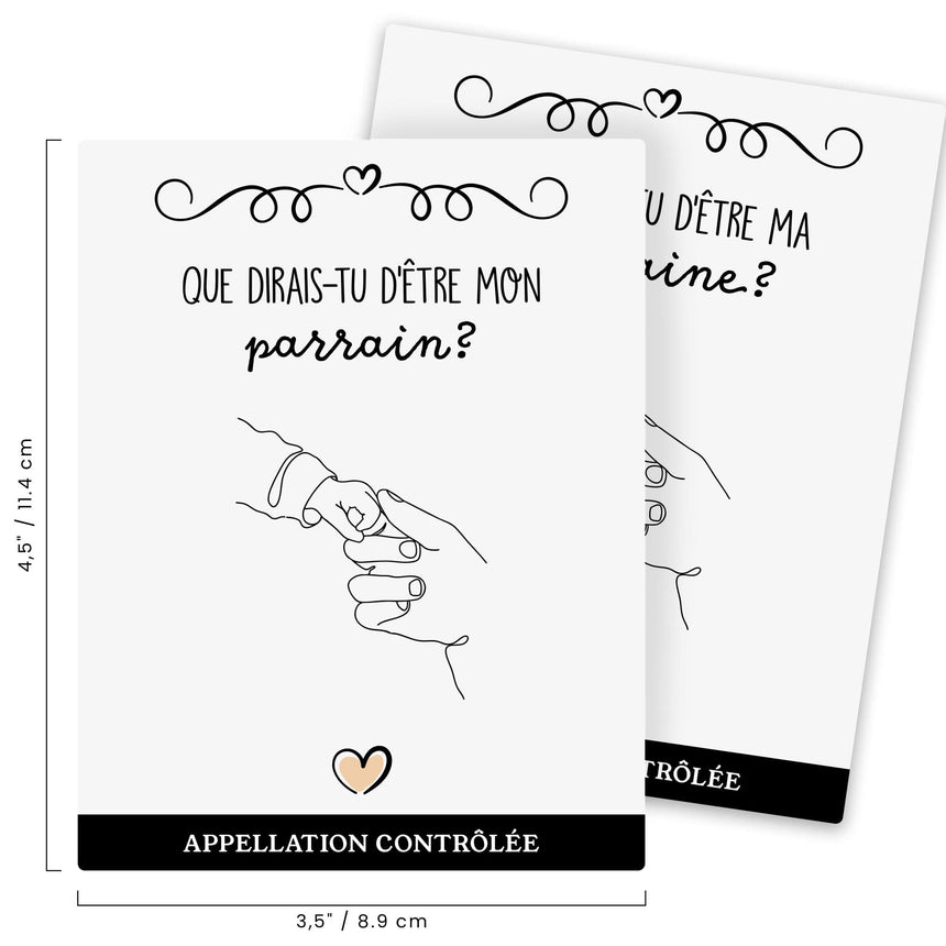 Étiquettes d'annonce - Parrain & Marraine (2)-Clement - Impressions-LAB-ANNONCE-PMAR-CLÉMENT
