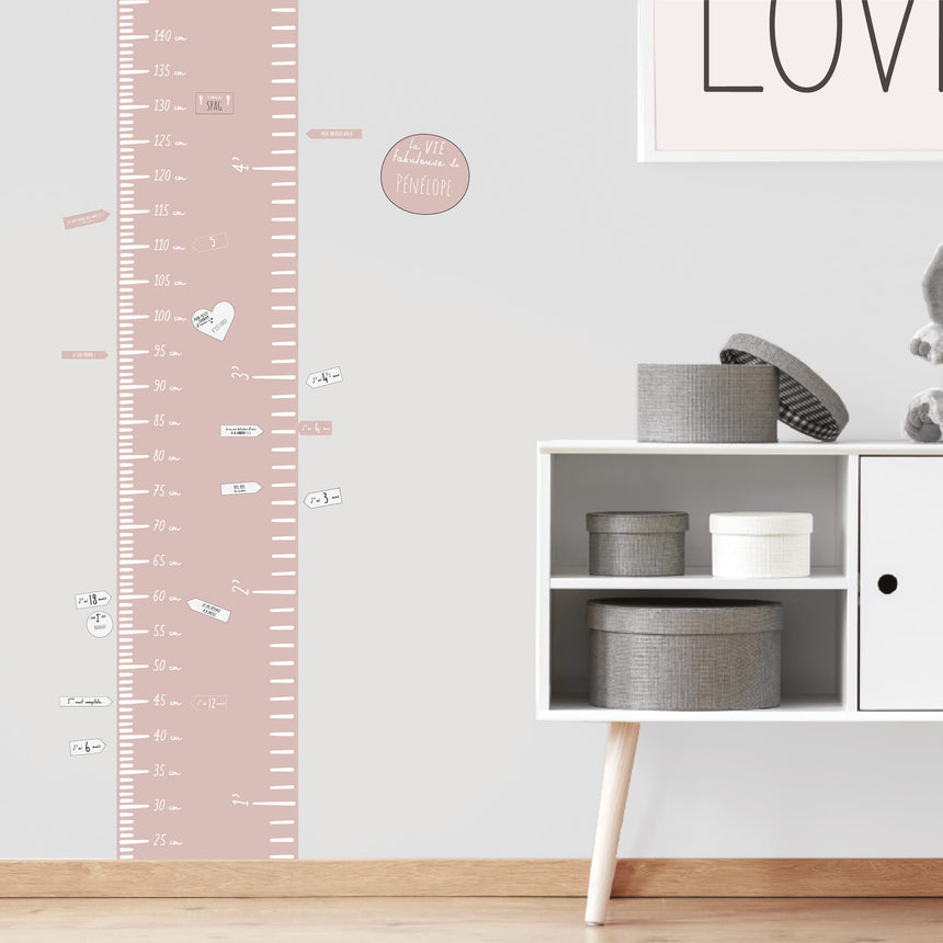 Échelle de Croissance Moderne luxe Rose-Clement - Impressions-LAB-ECH-MODLUX-R-CLÉMENT