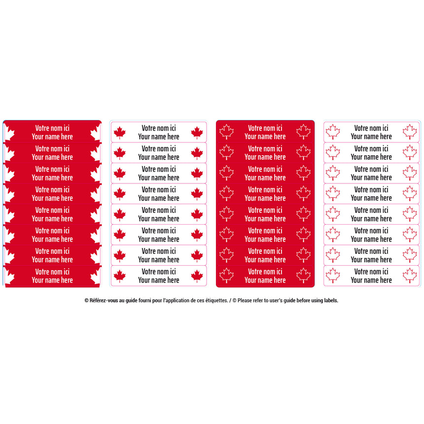 Étiquettes Personnalisées Mini - Canada Édition Spéciale-Clement - Impressions-LAB-ECMINI-CANAD-CLÉMENT