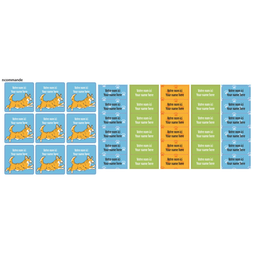 Étiquettes Classique - Animaux-Clement - Impressions-LAB-ECNOM-D-ANIM-CLÉMENT
