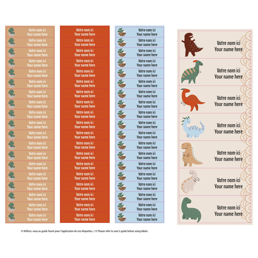 Étiquettes Essentiel - Dinos-Clement - Impressions-LAB-ECNOM-DINON-CLÉMENT