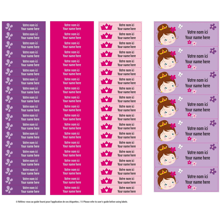 Étiquettes Essentiel - Princesses-Clement - Impressions-LAB-ECNOM-PRSS-CLÉMENT