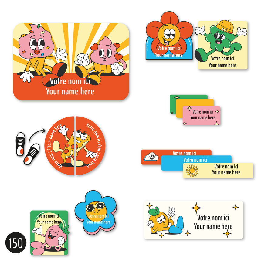 Étiquettes Essentiel - Rétro-Clement - Impressions-LAB-ECNOM-RETRO-CLÉMENT