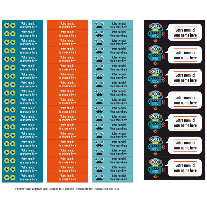 Étiquettes Essentiel - Robots-Clement - Impressions-LAB-ECNOM-ROBOT-CLÉMENT