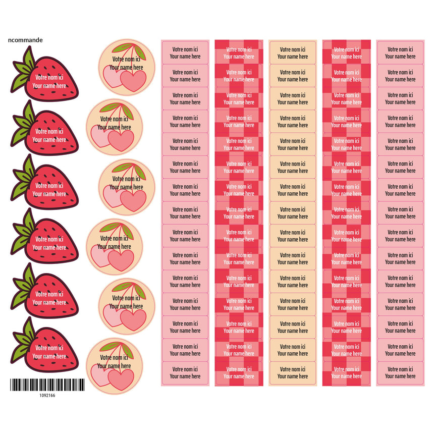 Étiquettes Scolaire - Boucles-Clement - Impressions-LAB-ECNOM-S-BOUC-CLÉMENT