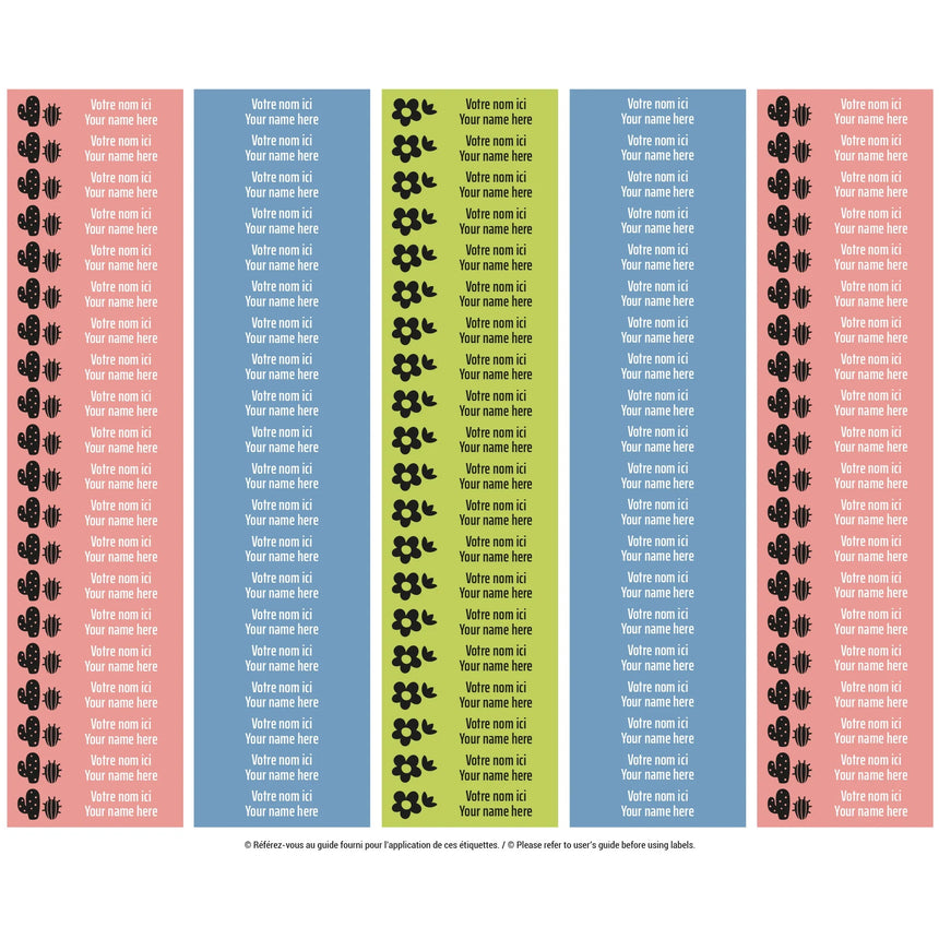 Étiquettes Scolaires - Cactus-Clement - Impressions-LAB-ECNOM-S-CACT-CLÉMENT
